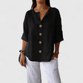 Relaxed fit tunic blouse, fabric detail